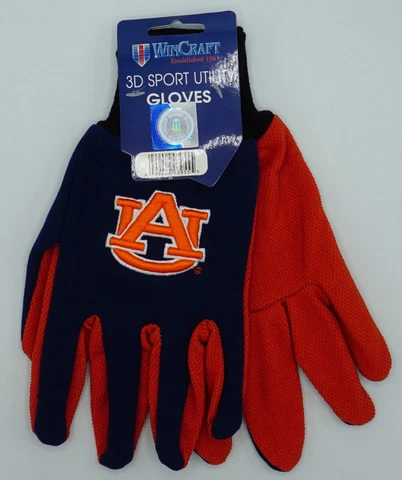 NCAA Auburn Tigers Wincraft Adult 3D No Slip Grip Sport Utility Gloves NEW Cover