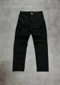 Louis Vuitton Moto Biker Vintage Logo Buckle Pants Black Mens Size 42 - Picture 1 of 19