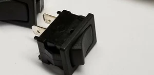 qty 5 - C&K D series Rocker Switch SPST 4A 125V Black **NEW** - Picture 1 of 6