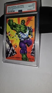 1994 Marvel Universe Hulk Leads Pantheon #95, PSA 10 Gem MINT (1994, Flair) - Picture 1 of 10