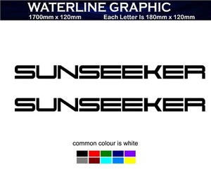 Calcomanía Sunseeker Waterline para yates/barcos/vinilo marino - Imagen 1 de 5