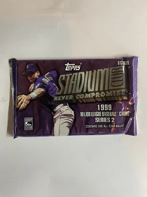 1999 Topps Stadium Club Never Compromise Series 2 MLB Factory Sealed Single Pack - Image 1 of 3