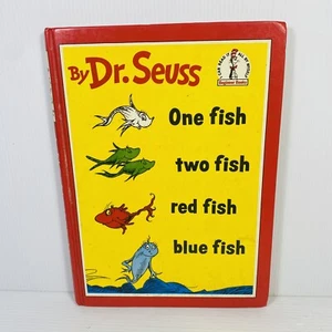 One Fish, Two Fish, Red Fish, Blue Fish by Dr. Seuss RARE Hardcover 1960 1st Ed - Picture 1 of 12