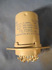 Filtors hermetically sealed latching relay LL26E18 26.5vdc 2amp (NOS) - Picture 1 of 7