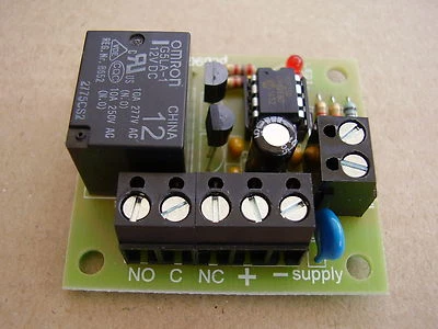 Latching relay board 12vdc ( single pushbutton input to latch / unlatch relay ) - Image 1 of 3