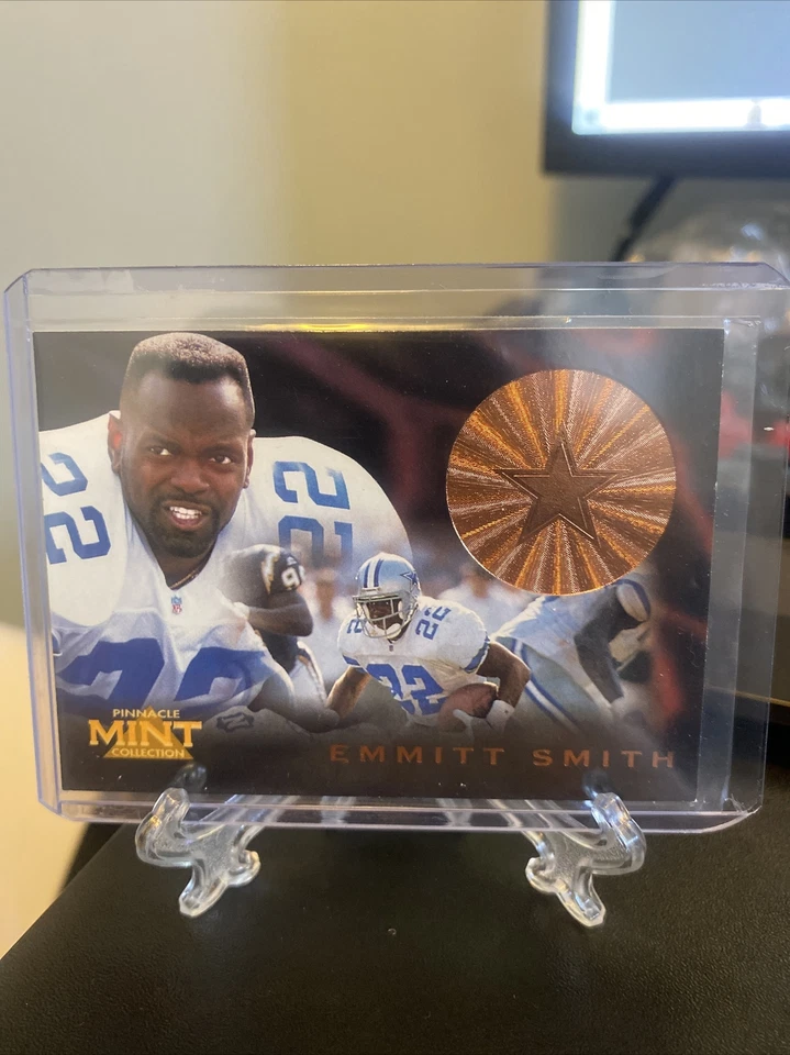 1996 Pinnacle Mint Collection Bronze Emmitt Smith #15 HOF - Image 1 of 2