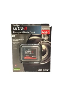 NEW SanDisk Ultra II 4GB CF Compact Flash Genuine Camera Memory Card - Picture 1 of 2