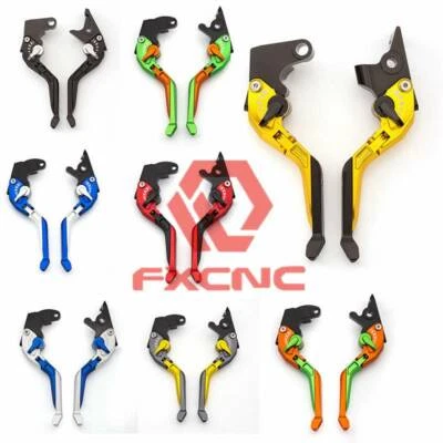 Palancas de embrague de freno plegables extensibles 3D CNC para Suzuki GSXR1000 750 600 2009-2019 Foto 1 de 4