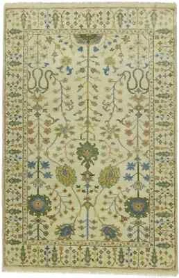4X6 ft Wool Oriental Rug Small Floral Osh Chobi Carpet Foyer Entryway Bathroom - Image 1 of 4