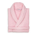 Linum Home Textiles Unisex Adult Long Sleeve Long Length Robe Pink S-M