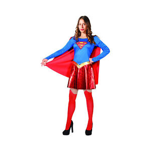 Ciao Costume Completo Supergirl Donna Prodotto Originale DC Comics