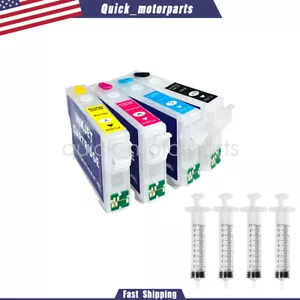 Pour Epson WF-2950 2930 XP-4200 Cartouche d'encre rechargeable 232 232XL avec puce US - Photo 1/7
