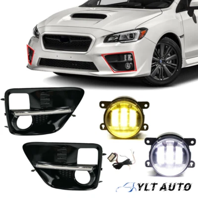 Biseles de luces antiniebla LED de conducción luces de señal de giro aptas para Subaru WRX STI 2015 2016 2017 Foto 1 de 4