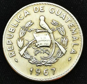 ** Guatemala 1967 10 Centavos coin - XF - Picture 1 of 2