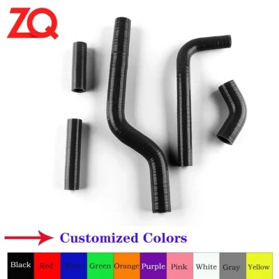 Kit de manguera de radiador de silicona de alto rendimiento negro para Suzuki RMZ250 2005-2006 Foto 1 de 4