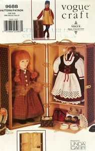 Muñeca Vogue años 90 patrón maletero 9688 sin cortar - Imagen 1 de 2