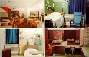 Postal Eau Claire Wisconsin de habitación de paciente vestíbulo cafetería hospital luther - Imagen 1 de 2