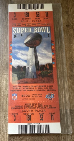 NFL NEW YORK GIANTS SUPER BOWL XLII  MINI-MEGA TICKET BRAND NEW IN PACKAGE! Cover