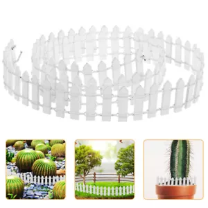 Mini Wooden Fence Tall Garden Edging Decorative Miniature Fences - Picture 1 of 12
