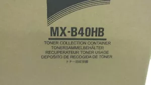 Sharp MX-B40HB Waste Toner Container - Box of 2 for Sharp Copiers - Picture 1 of 5