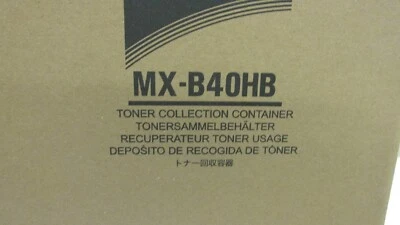 Sharp MX-B40HB Waste Toner Container - Box of 2 for Sharp Copiers - Image 1 of 4