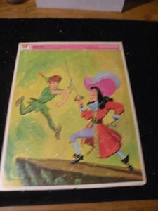WHITMAN VINTAGE 1969 WALT DISNEY PETER PAN FRAME TRAY PUZZLE # 4522 - Picture 1 of 3