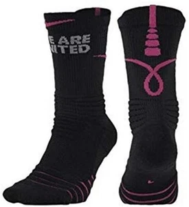 Nike Elite Versatility Kay Yow WE ARE UNITED Basketball Socks MEDIUM BLK 7008 - Picture 1 of 1