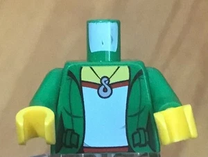 LEGO Female Open Jacket Torso with Silver Infinity Necklace - Picture 1 of 1