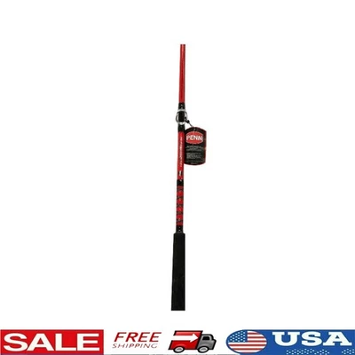 Mariner III 6 pies caña de pescar convencional extra pesada agua salada empuñaduras de EVA duraderas Foto 1 de 4