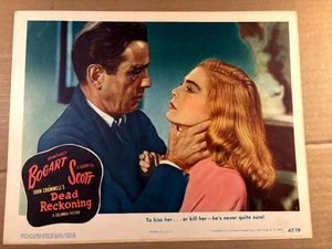 Dead Reckoning Rare Original US '47 Lobby Card Bogart Scott Kiss Or Kill? - Picture 1 of 8