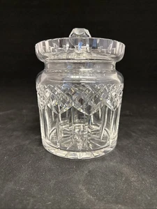 Waterford LISMORE Biscuit Jar with Lid 5 7/8 Inches Tall- No Chips - Picture 1 of 8