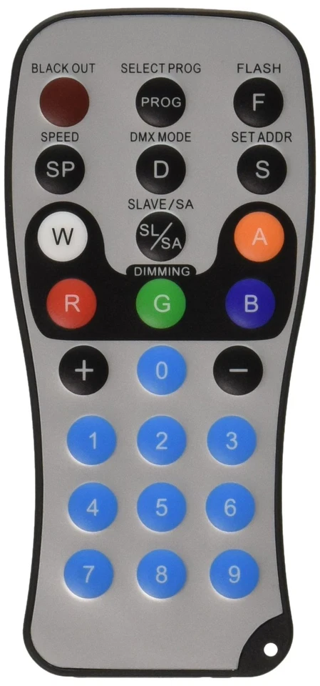 Adj Led Remote Control For Pro64b Pro38b Mega Bar Flat Par Rgb Lights - Image 1 of 1