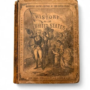 Monteith's Youth's History of the United States - Antique School Book - Bild 1 von 9