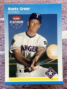 2002 Fleer Platinum Rusty Greer #28 Texas Rangers - Picture 1 of 2
