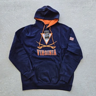 Virginia Cavaliers University Sweater XL Blue Embroidered Logo Sweatshirt Hoodie - Image 1 of 4