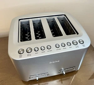 Breville 4 Slice BTA840XL Die-Cast Smart Toaster Stainless Steel Lift And Look - Picture 1 of 23