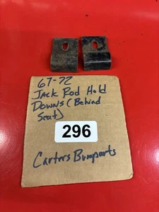 1967-72 73-79 Ford Truck F100 F150 F250 Jack Handle Hold Down Brackets #296 - Picture 1 of 1