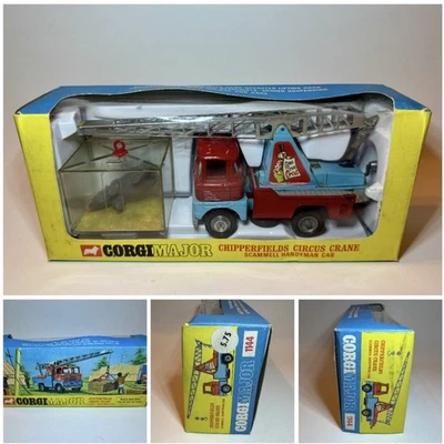 Corgi Major #1144 Chipperfields Circus Crane Scammell Handyman Cab in Box - Bild 1 von 4