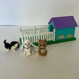 Vintage 90s Kenner Littlest Pet Shop LPS 1992 Puppy Pals Dog Doghouse Playset - Bild 1 von 11
