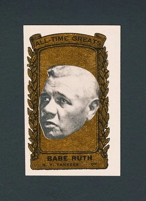 1963 Bazooka All-Time Greats #17 Babe Ruth (Gold) Excellent condition NM corners - Image 1 of 3