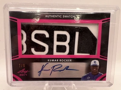 2017 Leaf Perfect Game KUMAR ROCKER Auto Patch 7/9 #PA-KR1 - Image 1 of 4