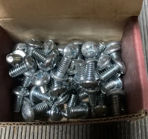 1/4-20 x 1/2" Linsenkopf Maschinenschrauben Kreuzschlitz Antrieb Zink CR+3 (100) - Bild 1 von 5