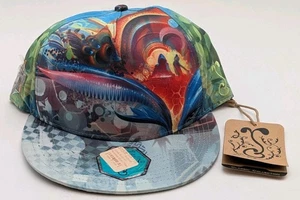 Grassroots California Android Jones Birds Of Paradise Fitted Size 7½ New NWT - Picture 1 of 10