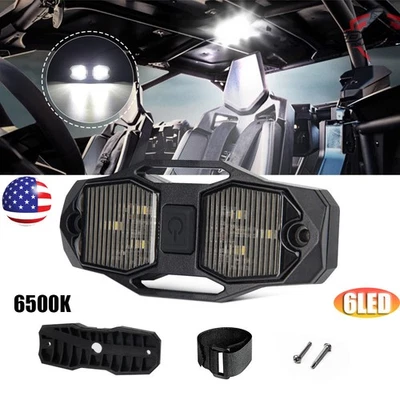 For Can Am Maverick X3 Max R 17-2023 UTV LED Interior Dome Light Roll Bar Mount - Image 1 of 4