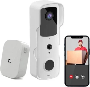 Video campanello Winnes 1080P WiFi impermeabile IP65 Visione notturna  - Foto 1 di 4