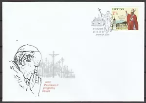 Lithuania 2011 Pope John Paul II FDC - Picture 1 of 1