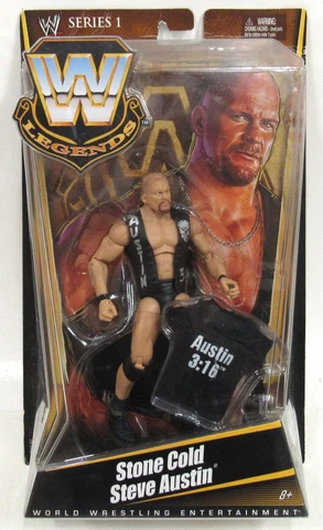 New Sealed Mattel WWE Legends Series 1 Stone Cold Steve Austin 2010 Cover