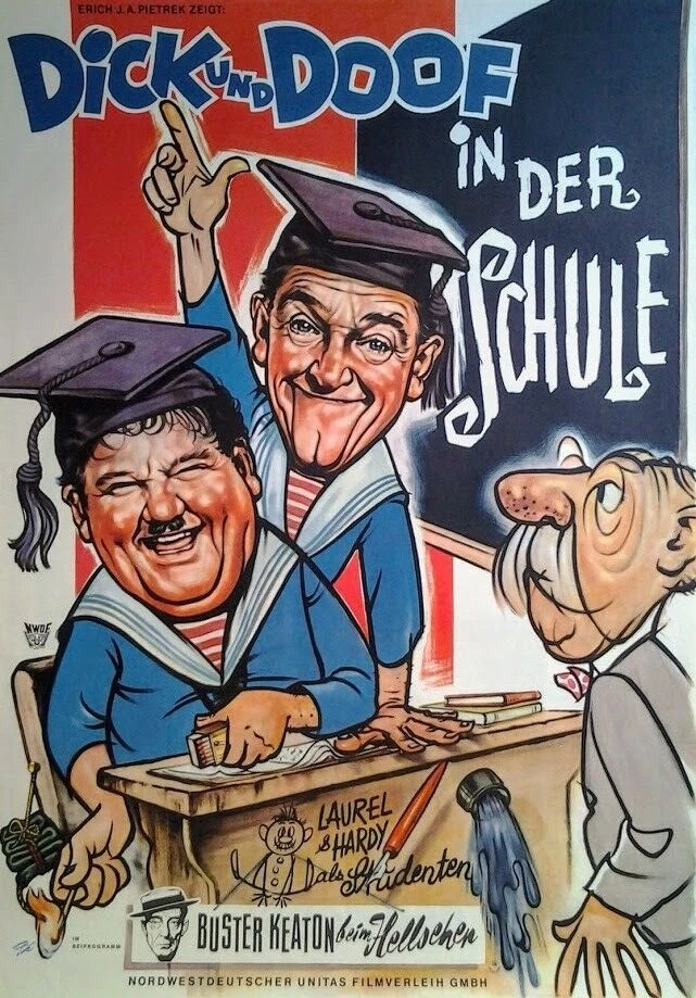 Laurel & Hardy: Dick und Doof in der Schule | orig. Filmplakat A1 gerollt - Bild 1 von 1