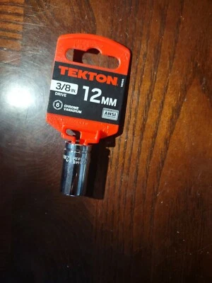 Tekton 3/8 In 12mm Socket-Brand New-SHIPS N 24 HOURS - Image 1 of 4