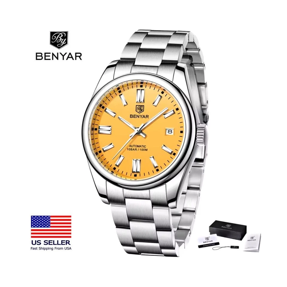 Benyar Automatic Watch Coral Red BY-5185M